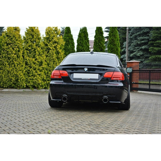 Maxton Design Spoiler CAP passend für BMW 3er E92 M Paket schwarz Hochglanz